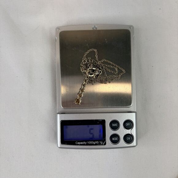 Vintage Monet Gold tone Twisted Chain With Graduated Rhinestone Pendant, Glam - Picture 8 of 8